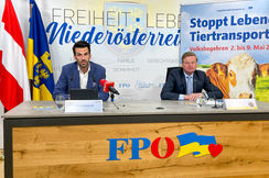 Udo Landbauer und Gottfried Waldhäusl mobilisieren für das Tierschutzvolksbegehren